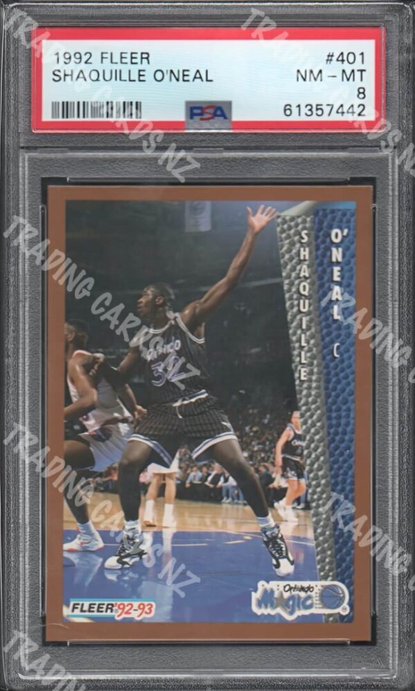 Shaquille O'Neal - 1992-93 Fleer #401 Rookie PSA 8